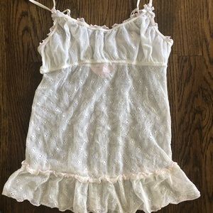 Eyelet lace nightie